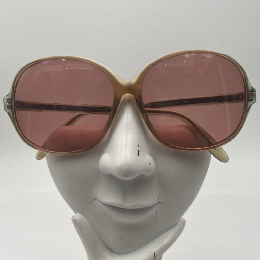 Vintage Focus 1733 Brown Oval Sunglasses Frames